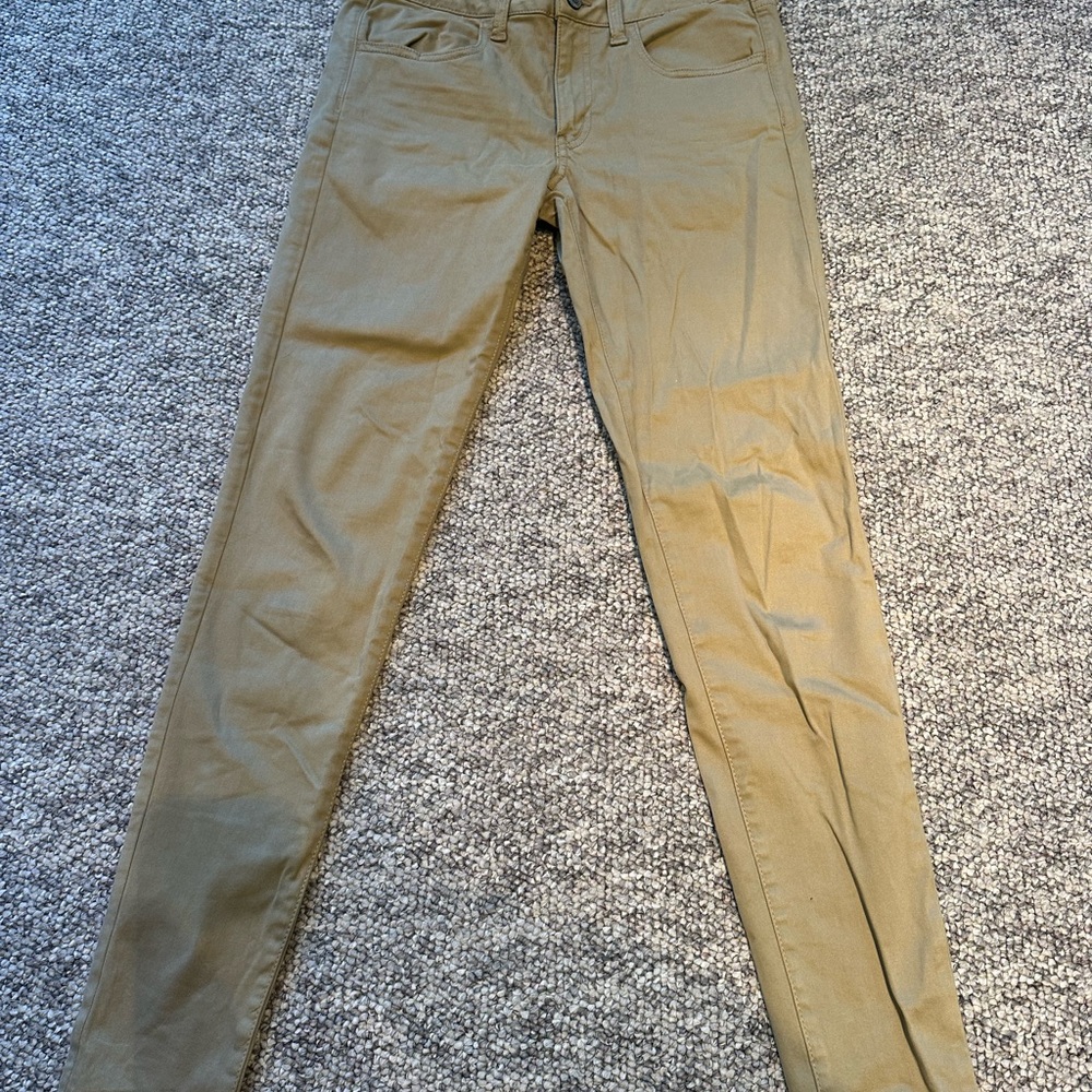 American Eagle Outfitters Women's Skinny Jeans - Olive